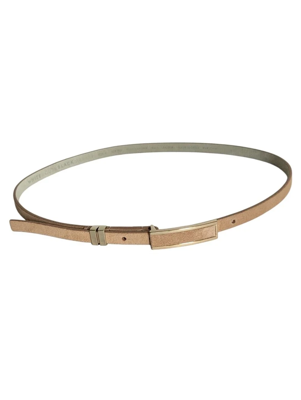 White House Black Market Hip Fit Skinny Suede Belt Size Small